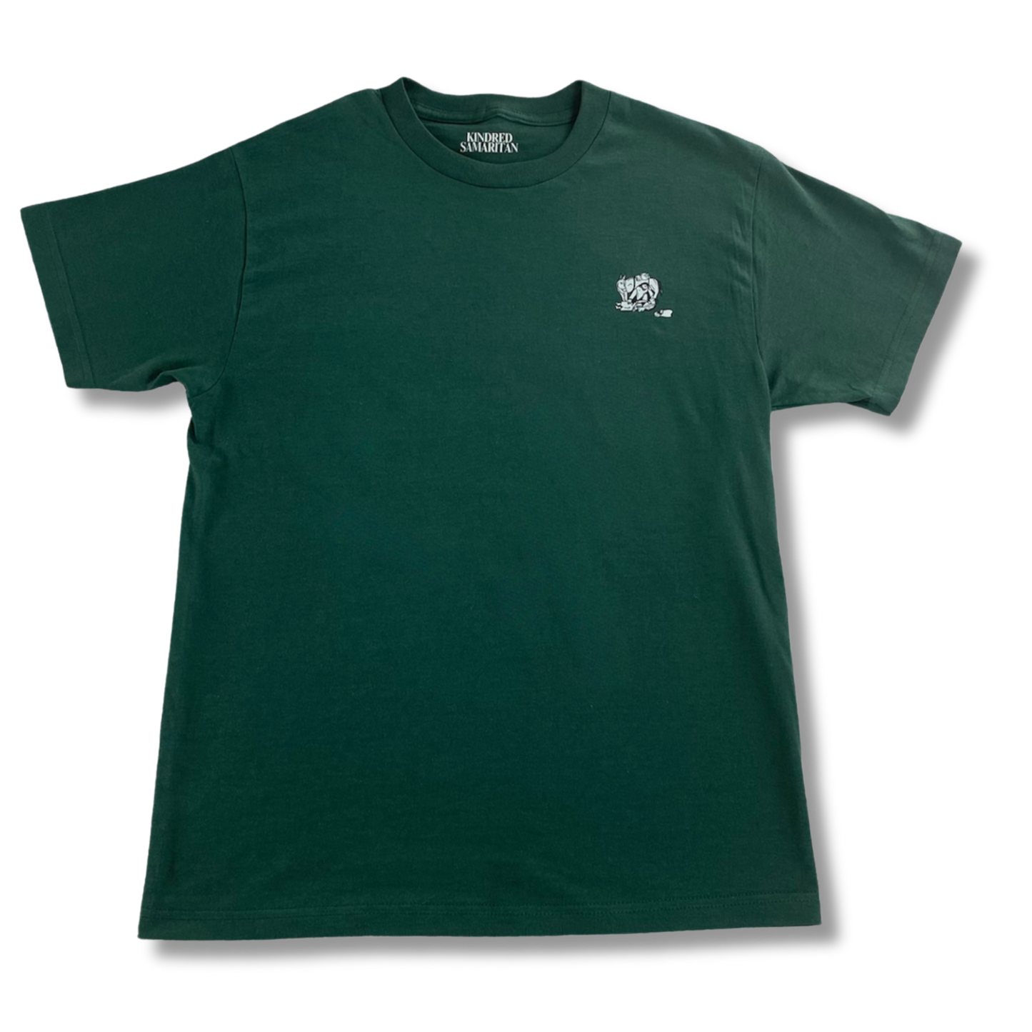 BEYOND THE LABELS T-SHIRT - FOREST GREEN